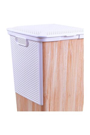 Qutu Q-basket elegance wood light -55 L