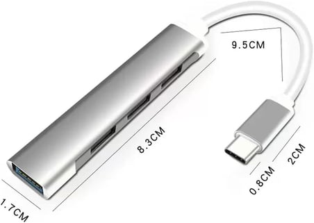 Type-c To USB Hub 4 Port Çoklayıcı Macbook İle Uyumlu Çoğaltıcı Adaptör