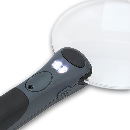 Çerçevesiz LED Aydınlatmalı Büyüteç ve Taşıma Çantalı (RM-95)