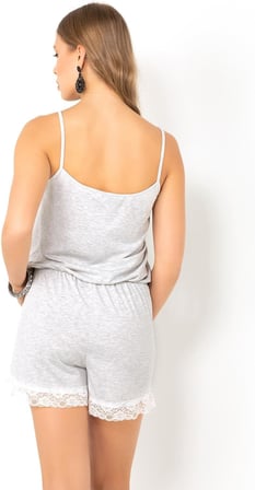miorre Pamuklu Homewear Tulum,Gri? Melanj S/M