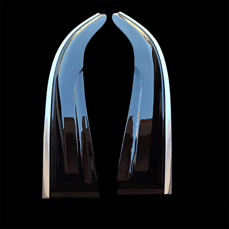 Fiat Fiorino Düz Kromlu Cam Rüzgarlığı 2li