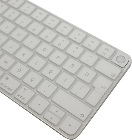 Magic Keyboard 3 ile Uyumlu Klavye Koruyucu A2449 A2450 A3118 A3203, Touch ID uyumlu, Silikon 0.3 mm Ultra İnce, Yıkanabilir, Toz-Sıvı Koruma, Sessiz Yazım Şeffaf