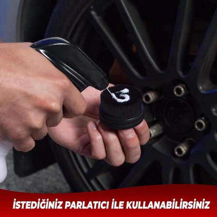 - Araba Lastik Parlatıcı Aplikatör Fırçası, Premium Araç ve Motor Lastik Parlatma Aparatı