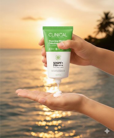 Mineral Güneş Kremi SPF 50 – Truecica Hassas Ciltler İçin Yatıştırıcı Yüz Güneş Koruyucu, Tinted Nemlendirici SPF’li, Geniş Spektrum PA++++, Seyahat Boyu, 50 ml