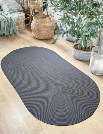 Jüt, Halı, kilim, Paspas, Yolluk, Balkon Halısı, Kolidor Halısı, Çeyizlik Ev Eşyası, Banyo Paspası 100 x 150 Antrasit