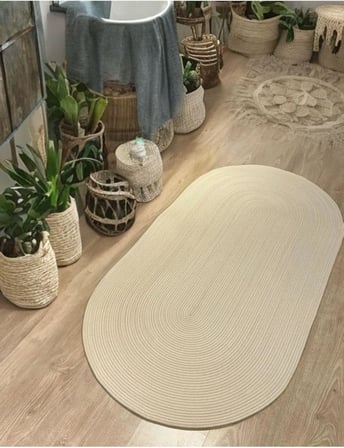 Jüt, Halı, kilim, Paspas, Yolluk, Balkon Halısı, Kolidor Halısı, Çeyizlik Ev Eşyası, Banyo Paspası 100 x 150 Antrasit