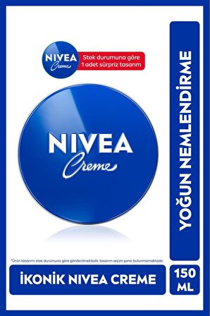 Nivea Creme 150ml, Bakım Yapan Koruma, Uzun Süreli Yoğun Nemlendirici, El Yüz Ve Vücut, Yumuşak Cilt Hissi