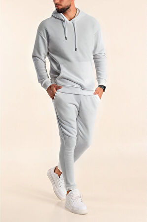 Unisex Oversize Eşofman Takımı 3 İplik Şardonlu – Kışlık