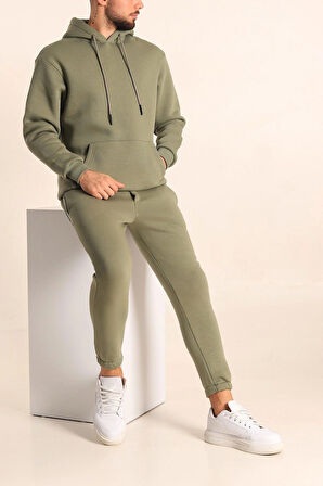 Unisex Oversize Eşofman Takımı 3 İplik Şardonlu – Kışlık