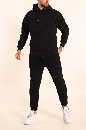 Unisex Oversize Eşofman Takımı 3 İplik Şardonlu – Kışlık