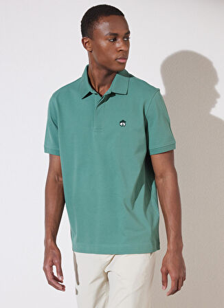 Brooks Brothers Polo Yaka Yeşil Erkek T-Shirt BBSP23MTS019