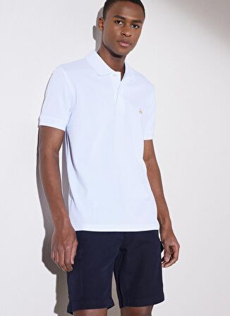 Beyaz Erkek Polo T-Shirt BBSP23MTS040