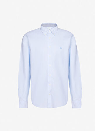 Brooks Brothers Slim Fit Klasik Yaka Mavi Erkek Gömlek BBSP23MSH089