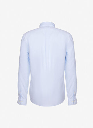 Brooks Brothers Slim Fit Klasik Yaka Mavi Erkek Gömlek BBSP23MSH089