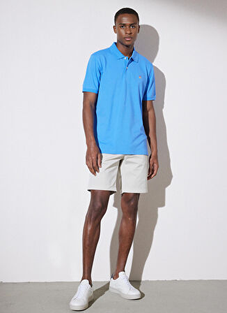 Brooks Brothers Klasik Yaka Mavi Erkek T-Shirt BBSP23MTS028