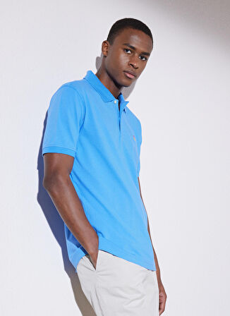 Brooks Brothers Klasik Yaka Mavi Erkek T-Shirt BBSP23MTS028
