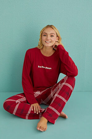 Arcan 50902-50 Mihra Milan Bayan Uzun  Kol Pijama Takımı 