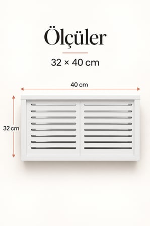 Dekoratif Modem ve Sigorta Saklama Kutusu Kablo Wifi Gizleme 40x35 Cm