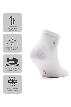 Just Inner Kadın Çorap 6'lı Patik (Bambu)