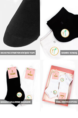 Just Inner Kadın Çorap 6'lı Patik (Bambu)