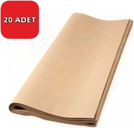Orbak Kağıt Kraft Kağıt 70x100 cm 90gr 20 Adet Ambalaj, Paketleme, Hediye ve Çeyiz Sarma, Taşıma, Taşınma kahverengi