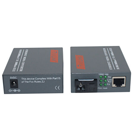 Anunnaki Gigabit Fiber Medya Dönüştürücü  5km HTB-Gs-03a/b Gigabit Çevirici Ethernet Media Converter