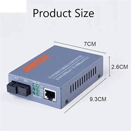 Anunnaki Gigabit Fiber Medya Dönüştürücü  5km HTB-Gs-03a/b Gigabit Çevirici Ethernet Media Converter