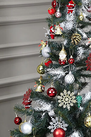 Luxury Series 150 CM 260 Dal Plastik Ayaklı Yılbaşı Çam Ağacı