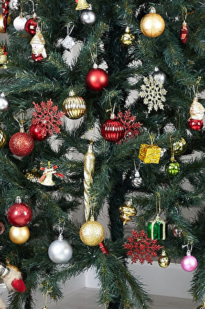 Waldern Luxury Series 210 cm Yılbaşı Çam Ağacı Demir Ayaklı