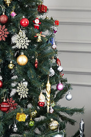 Waldern Luxury Series 210 cm Yılbaşı Çam Ağacı Demir Ayaklı