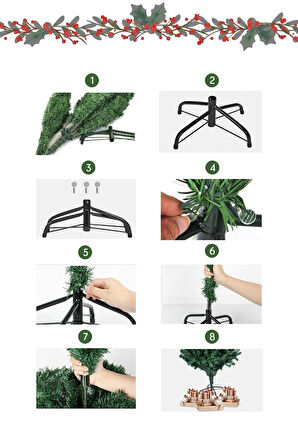 Waldern Premium Luxury Series 180 Cm Yılbaşı Çam Ağacı