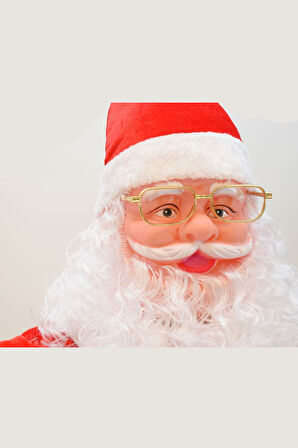 Waldern Yılbaşı 120cm Hareketli Noel Baba Şarkı Söyler Büyük Boy