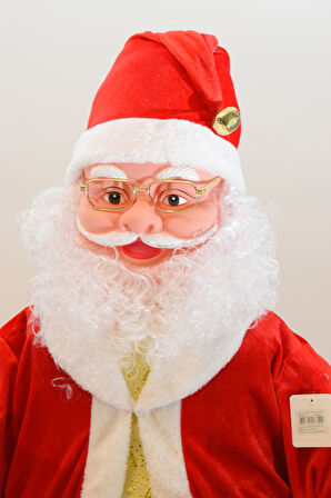 Waldern Yılbaşı 160 cm Hareketli Noel Baba Şarkı Söyler