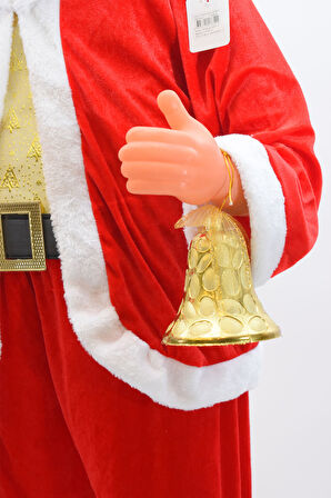 Waldern Yılbaşı 160 cm Hareketli Noel Baba Şarkı Söyler
