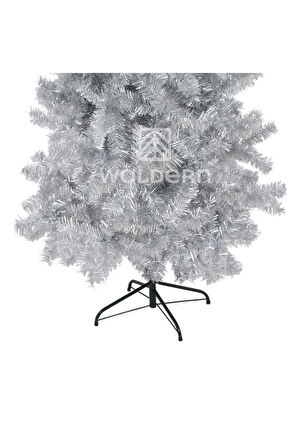 Waldern Premium Luxury Series 180 CM Simli Gümüş Yılbaşı Çam Ağacı