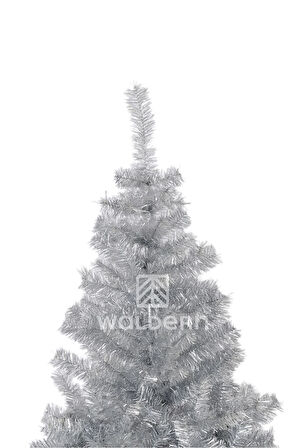 Waldern Premium Luxury Series 180 CM Simli Gümüş Yılbaşı Çam Ağacı
