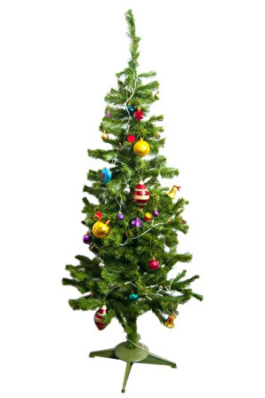 Luxury 120 CM Yılbaşı Çam Ağacı 115 Dal Plastik Ayaklı