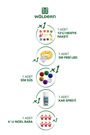 90 cm Ağaç Süslü set