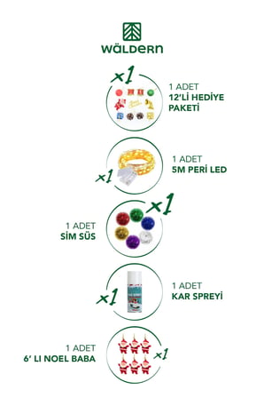 120 cm Ağaç Süslü set