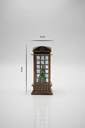 Waldern Yılbaşı Temalı Işıklı Geyik Figürlü Dekoratif Fener