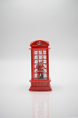 Waldern Yılbaşı Temalı Işıklı Figürlü Dekoratif Kare Fener (1 Adet)