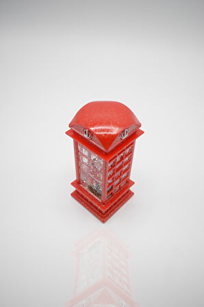 Waldern Yılbaşı Temalı Işıklı Figürlü Dekoratif Kare Fener (1 Adet)