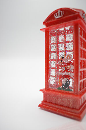 Waldern Yılbaşı Temalı Işıklı Figürlü Dekoratif Kare Fener (1 Adet)