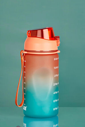 Walke 1.000 ml Motivasyonel Su Matarası Su Turuncu