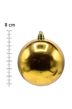 Waldern Cici Top Yılbaşı Çam Ağacı Süsü 8 Cm 6'Lı