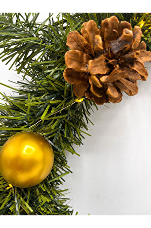 Waldern Luxury Dekoratif Yılbaşı 60cm Işıklı Kapı Süsü