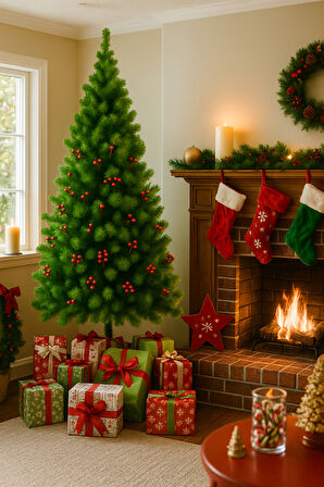 Waldern Premium Luxury Kokinalı Yeşil 180 cm Ağaç Yeni Model