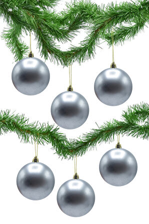 Waldern 6 Lı 10 Cm Mat Yılbaşı Ağacı Süsü Cici Top