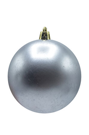 Waldern Yılbaşı Çam Ağacı Süsü Gümüş 4 cm Mat 12li Cici Top