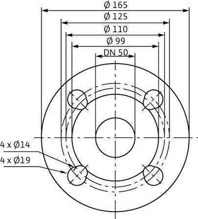 Wilo Yonos MAXO-D 50/0,5-9 Frekans Konvertörlü Sirkülasyon Pompası 9,6 mss 26,4 m³/h